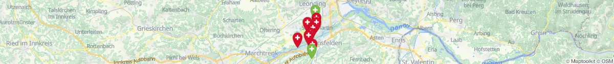 Map view for Pharmacies emergency services nearby Traun (Linz  (Land), Oberösterreich)